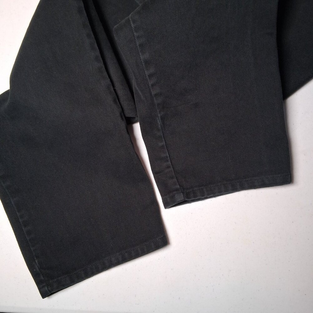 Vintage Lauren Ralph Lauren Jeans Size 10 Black Denim High Waist Mom Hong Kong - Picture 11 of 16